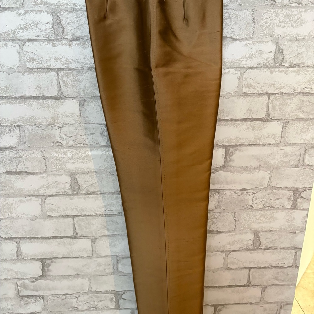 Silk satin pencil pant